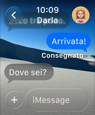 L’app Messaggi su Apple Watch