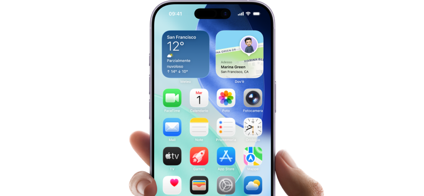 L’interfaccia semplice e intuitiva di un iPhone.