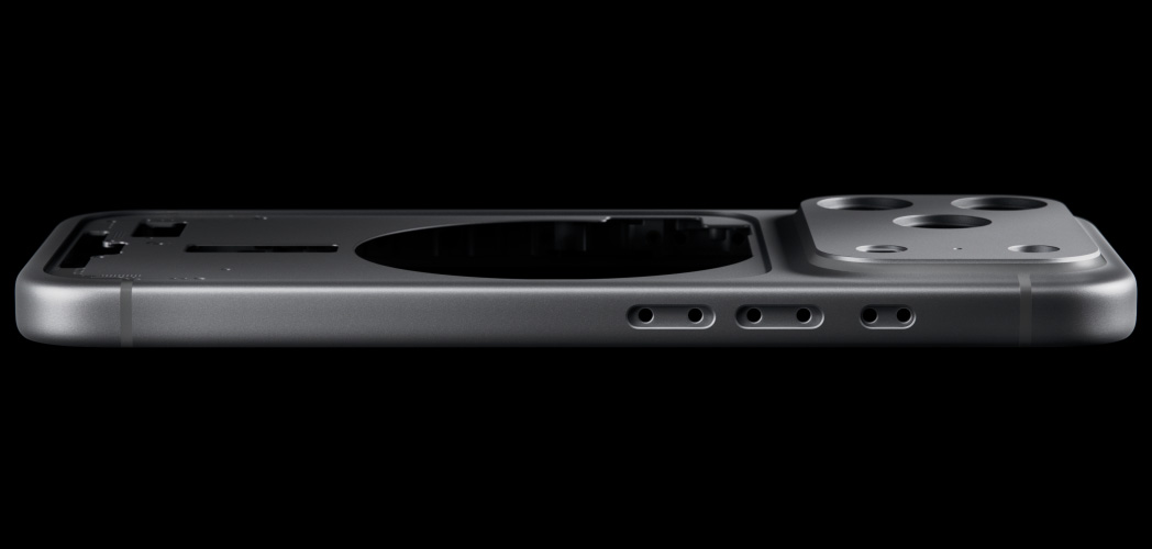 iPhone 17 Pro、背面の外観、鍛造アルミニウムUnibodyの筐体